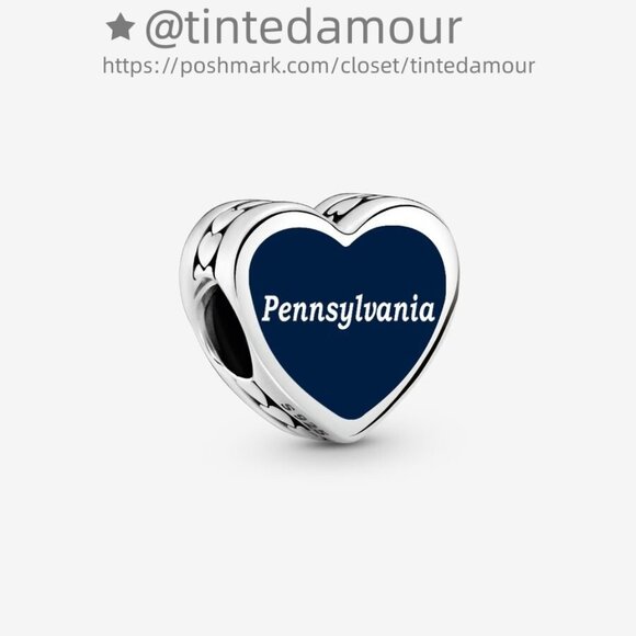 Pandora Pennsylvania Heart Charm|Pendant - Picture 2 of 2
